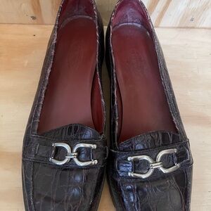 Talbots Leather Horse Bit Loafers